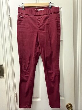 Nine West Burgundy Pull-On Skinny Jeans